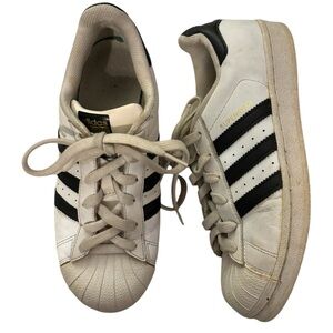 Adidas Superstar White and Black Sneakers